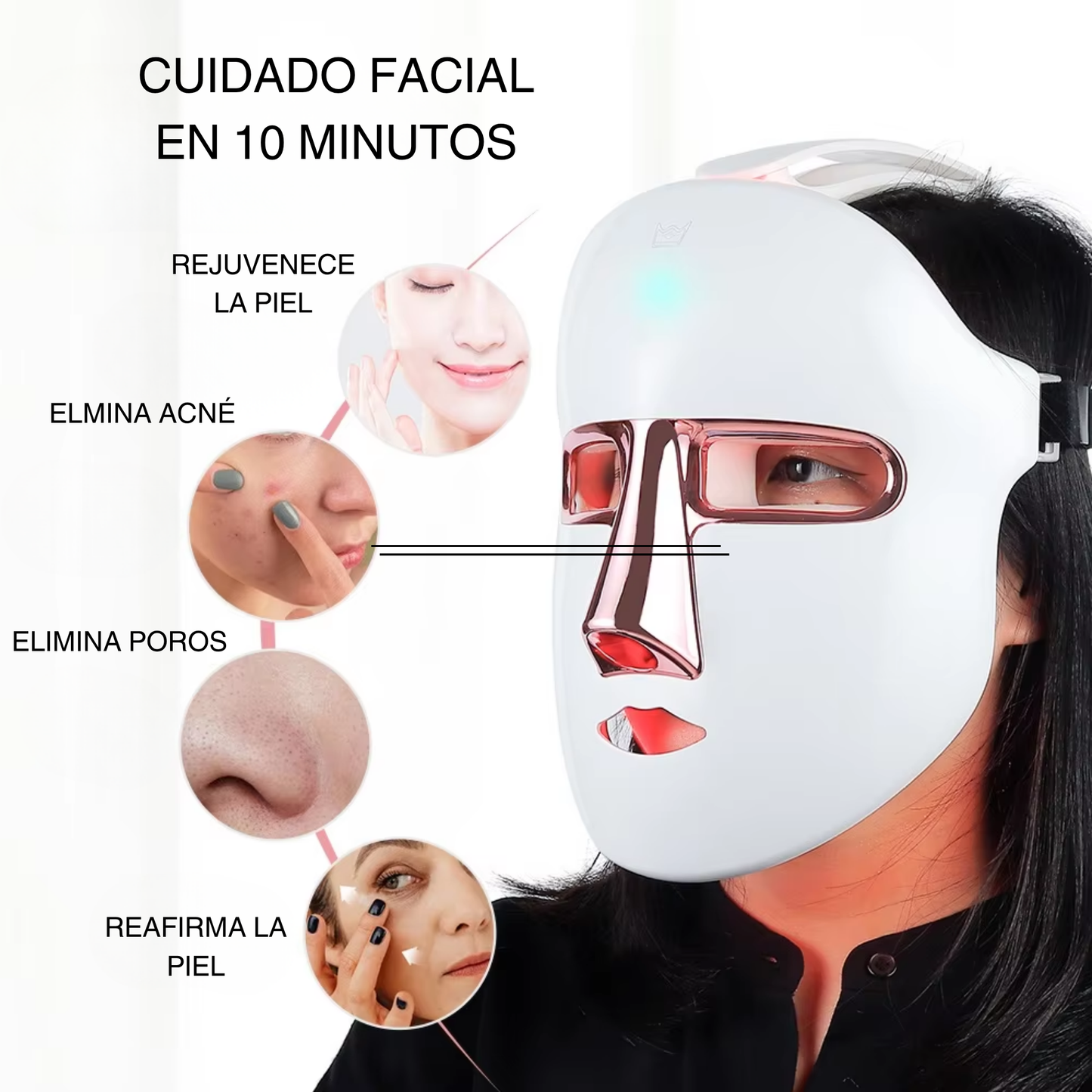 DELUNARI - MASCARA LED FACIAL